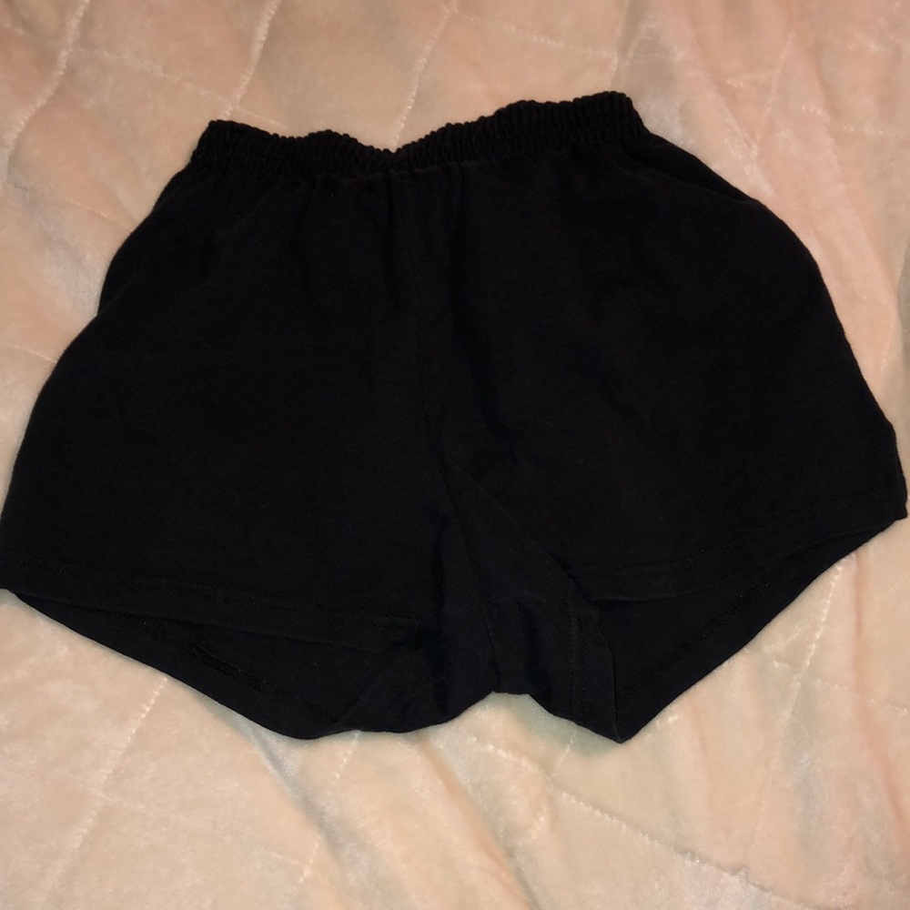 Black stretchy shorts